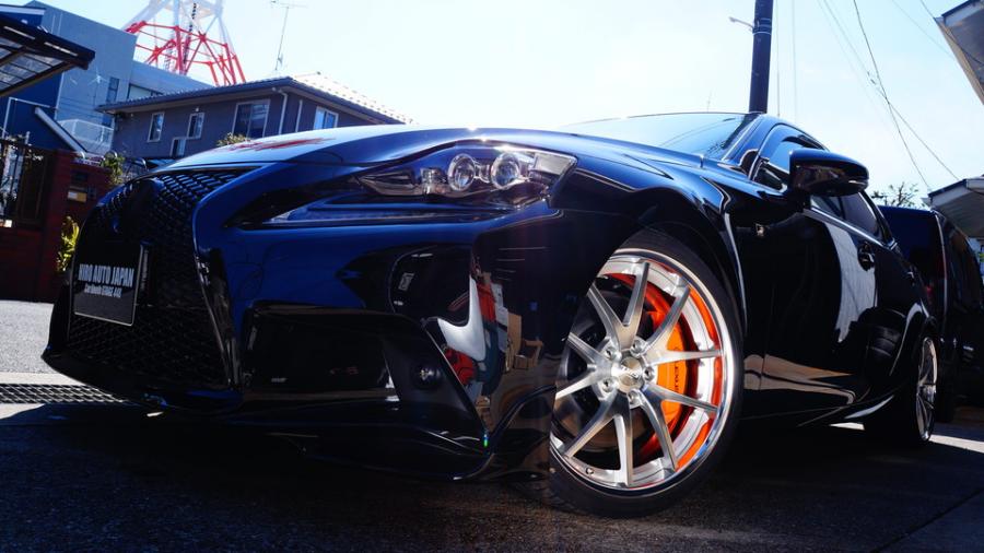 キャリパー塗装施工事例：レクサスIS350　キャリパー塗装＆ローター塗装COLOR:#1110 Valencia premium orange、#005 Deep coal black IMG20_2278_fSxcco_sub8.jpg