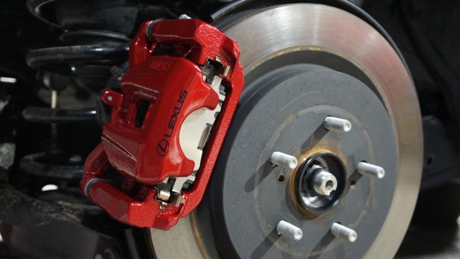 キャリパー塗装施工事例：レクサスRX450ｈ　キャリパー塗装COLOR:#1102 Charm gross candy red IMG20_2288_DppWRf_sub2.jpg