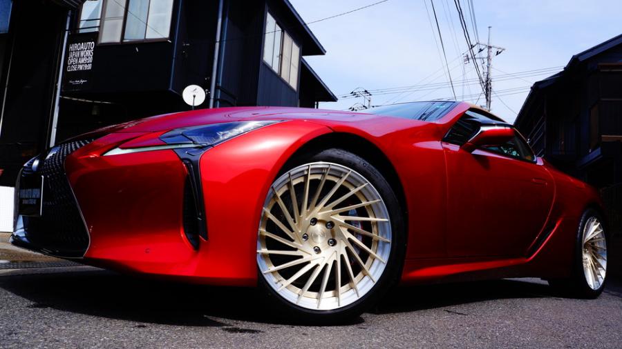 キャリパー塗装施工事例：レクサスLC　キャリパー塗装＆ローター塗装COLOR:#1102 Charm gross candy red＆#005 Deep coal blackローター加工Type:C6S8D　表面ハイポリッシュ加工 IMG20_2291_LEejEO_sub4.jpg