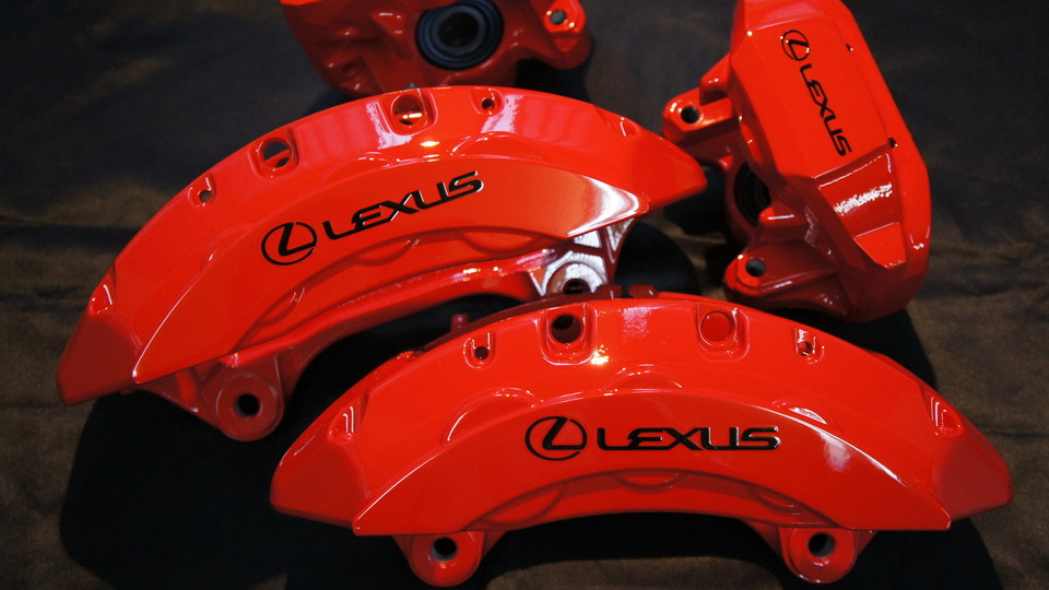 レクサスLS-F純正キャリパー塗装　カラー：#001 Italian losso solid