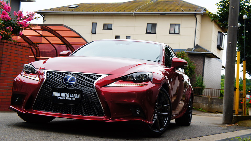 キャリパー塗装施工事例：レクサスIS300ｈ純正キャリパー塗装＆D-DASHダストダウンブレーキパット装着　キャリパーカラー：#010 premiun rouge candy red IMG20_715_Dwqbg1_sub4.jpg