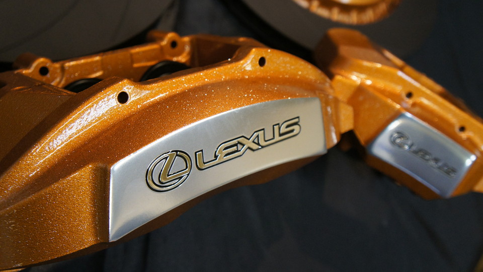 キャリパー塗装施工事例：レクサスLS純正キャリパー塗装・ローター塗装 COLOR:調色にてオリジナルゴールド＆ハイポリッシュ加工・ローター加工Type：C12S IMG20_915_nLIyhK_sub1.jpg