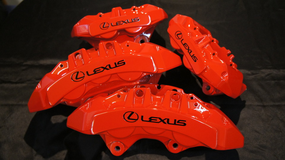 レクサスRC-F純正キャリパー塗装　COLOR:#001 Italian losso solid