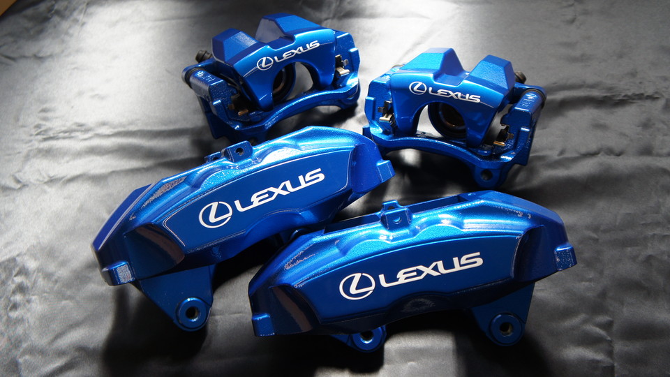 レクサスGS純正キャリパー塗装＆ローター塗装　COLOR：#061 royal sky blue