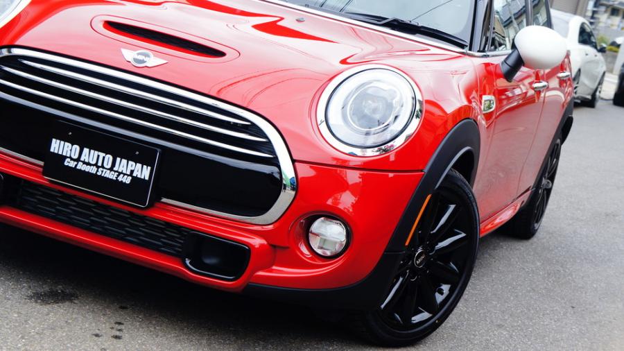 BMW MINIクーパーS　キャリパー塗装＆ローター加工　COLOR：#001 Italian losso solid　加工Type:DS4