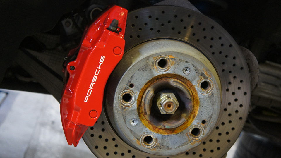 ポルシェ911純正キャリパー塗装　ＣＯＬＯＲ：#001 Italian losso solid