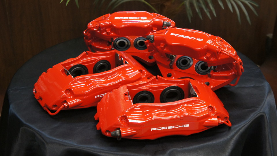 ポルシェ993純正キャリパー塗装　COLOR:#001 Italian losso solid