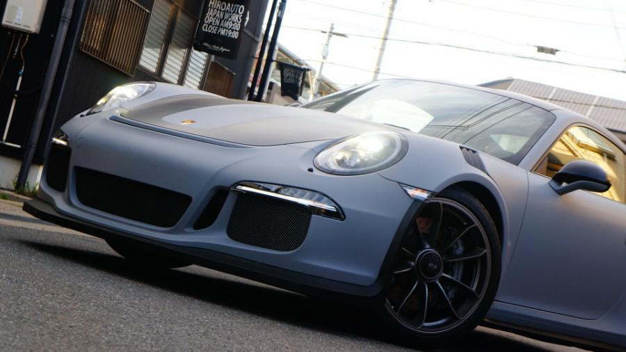 ポルシェGT3RS　キャリパー塗装　COLOR:オリジナル調色カラー