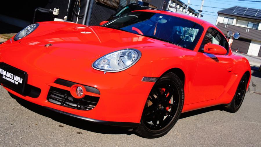 キャリパー塗装施工事例：ポルシェケイマン　キャリパー塗装COLOR:#1112 Racing red　ホイール塗装：グロスブラック IMG28_1914_Wsr0mi_sub4.jpg