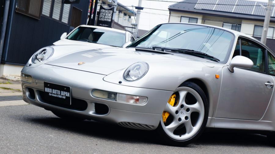 ポルシェ993　キャリパー塗装COLOR:#002 giallo modena　D-DASHダストダウンパット一台分装着