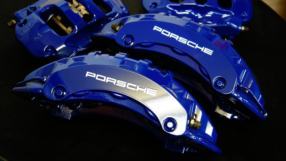 ポルシェ純正キャリパー塗装　カラー：#061 royal sky blue
