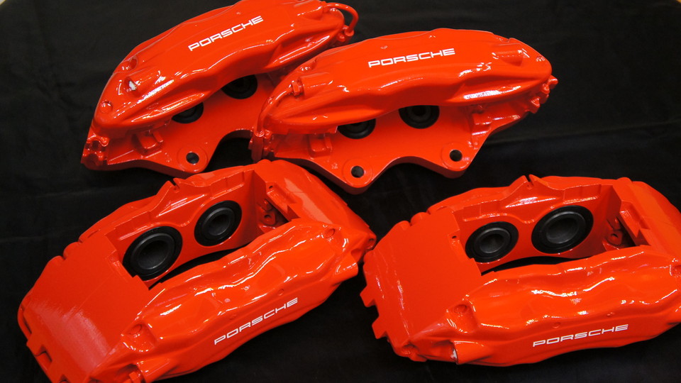 ポルシェ911純正キャリパー塗装　COLOR:#001 Italian losso solid