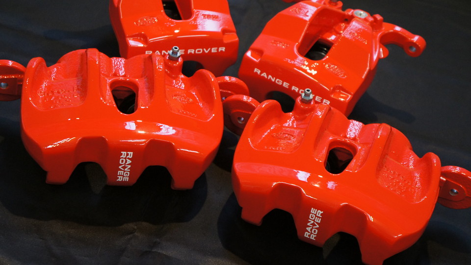 レンジローバースポーツ純正キャリパー塗装　ＣＯＬＯＲ：＃1112racing red