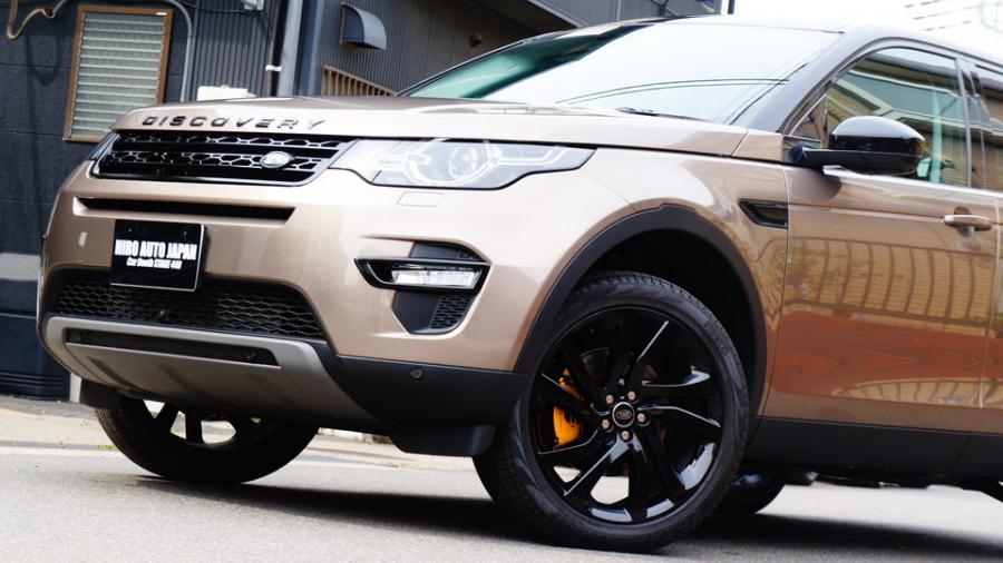 ランドローバーディスカバリー　キャリパー塗装　COLOR:#003 Tokyo midnight gold