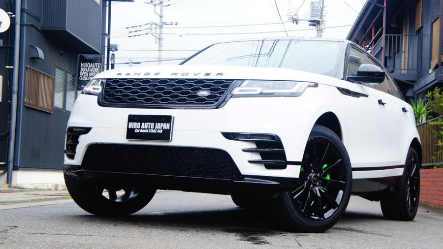 レンジローバーヴェラール　キャリパー塗装ローター塗装　COLOR:#1113 Monster green