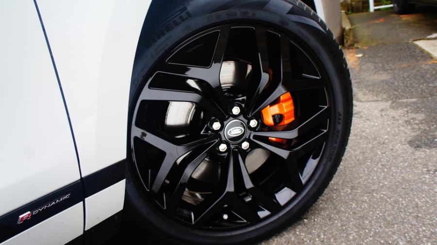 キャリパー塗装施工事例：レンジローバーイヴォーク　キャリパー塗装ローター塗装　COLOR:#098 honey of pearl orange、#009 Hyper metallic black IMG29_1888_SVBP97_sub5.jpg