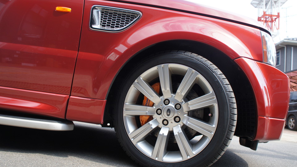 キャリパー塗装施工事例：レンジローバースポーツ純正キャリパー塗装＆ローター加工Type：C6S8D＆D-DASHダストダウンパット前後装着　カラー：#098 honey of pearl orange IMG29_653_MtRika_sub7.jpg