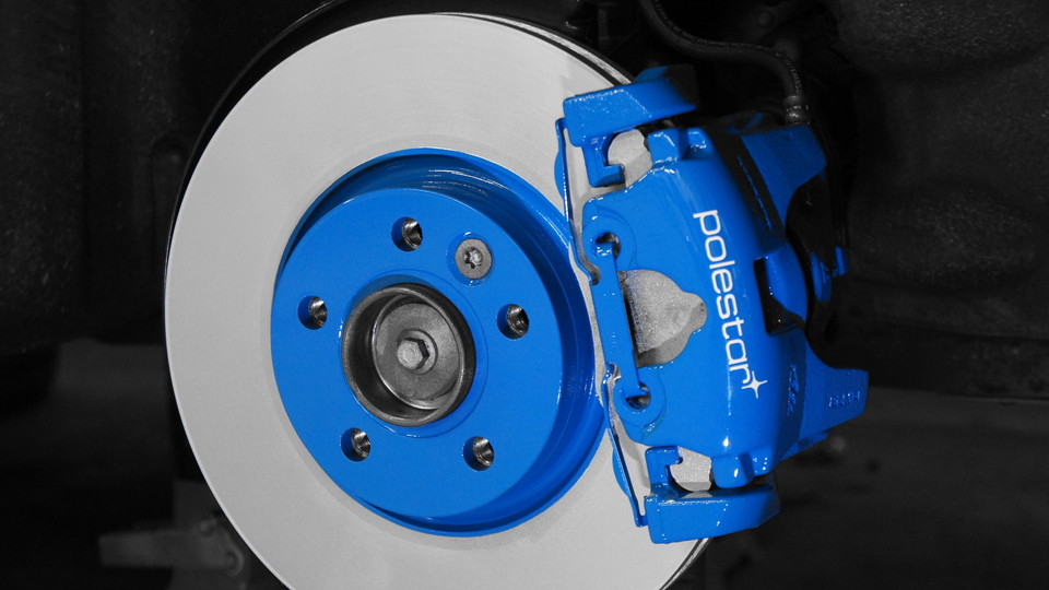 ボルボV60純正キャリパー塗装＆ローター塗装　COLOR:レーベルブルー