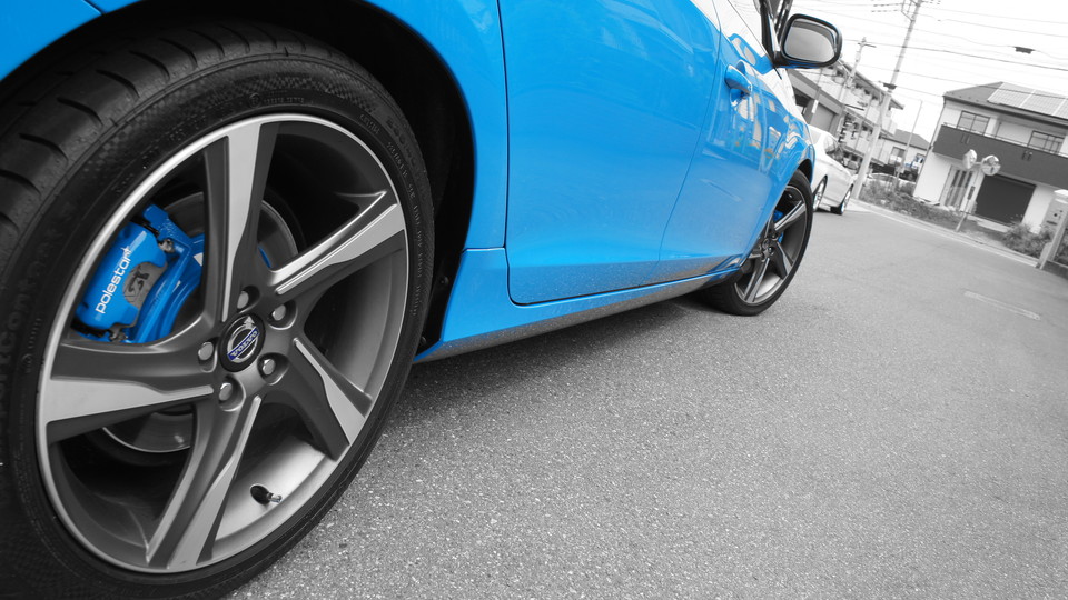 キャリパー塗装施工事例：ボルボV60純正キャリパー塗装＆ローター塗装　COLOR:レーベルブルー IMG30_1088_Vu6mXF_sub7.jpg