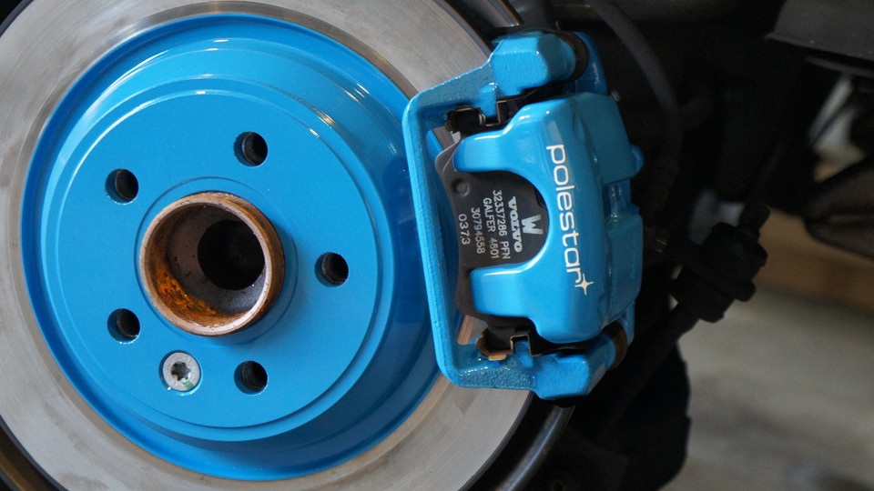 キャリパー塗装施工事例：ボルボＳ60Ｔ4純正キャリパー・ローター塗装　ＣＯＬＯＲ：レーベルブルー IMG30_1178_0EdAj0_sub1.jpg