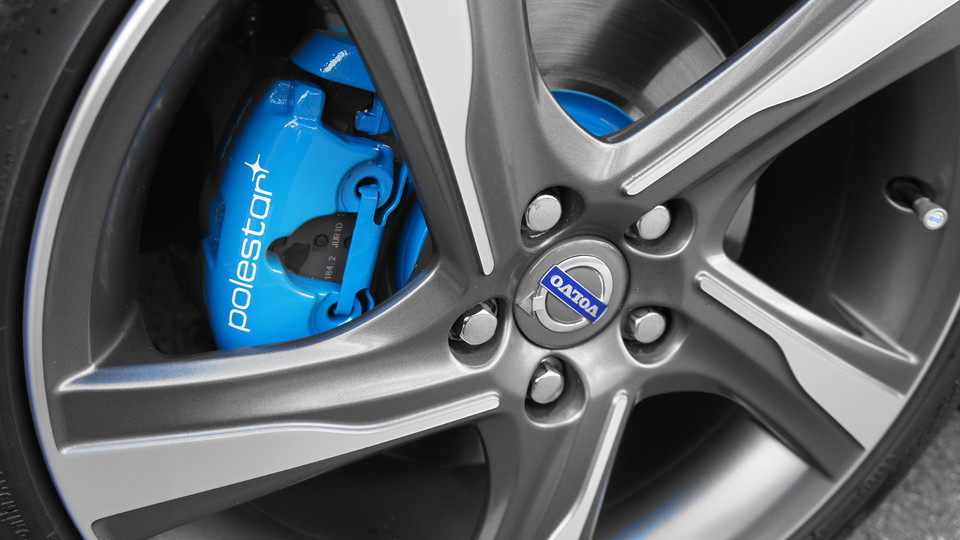 ボルボS60T4純正キャリパー・ローター塗装 COLOR：レーベルブルー キャリパー塗装ならキャリパーペイントジャパン