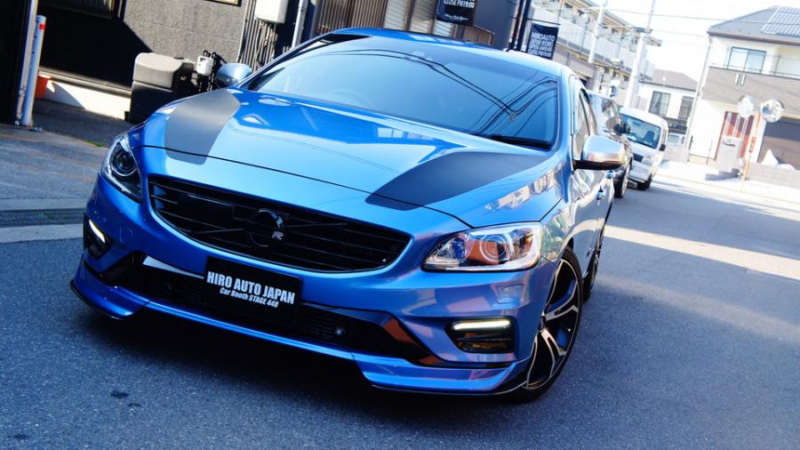 キャリパー塗装施工事例：ボルボS60R　キャリパー塗装＆ローター塗装、ローター加工　COLOR:#1115 Deep marine blue＆#003 Tokyo midnight gold、加工Type:GALAXY IMG30_1446_buSRaF_sub3.jpg