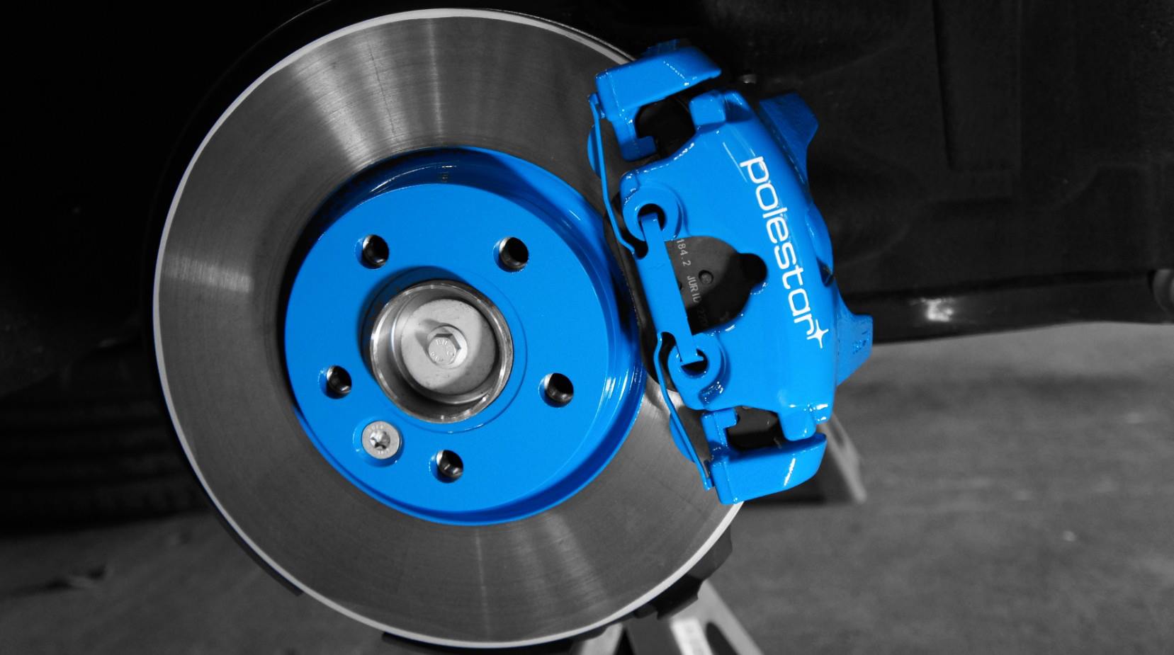 VOLVO S60 T4キャリパー塗装＆ローター塗装★COLORレーベルブルー キャリパー塗装ならキャリパーペイントジャパン