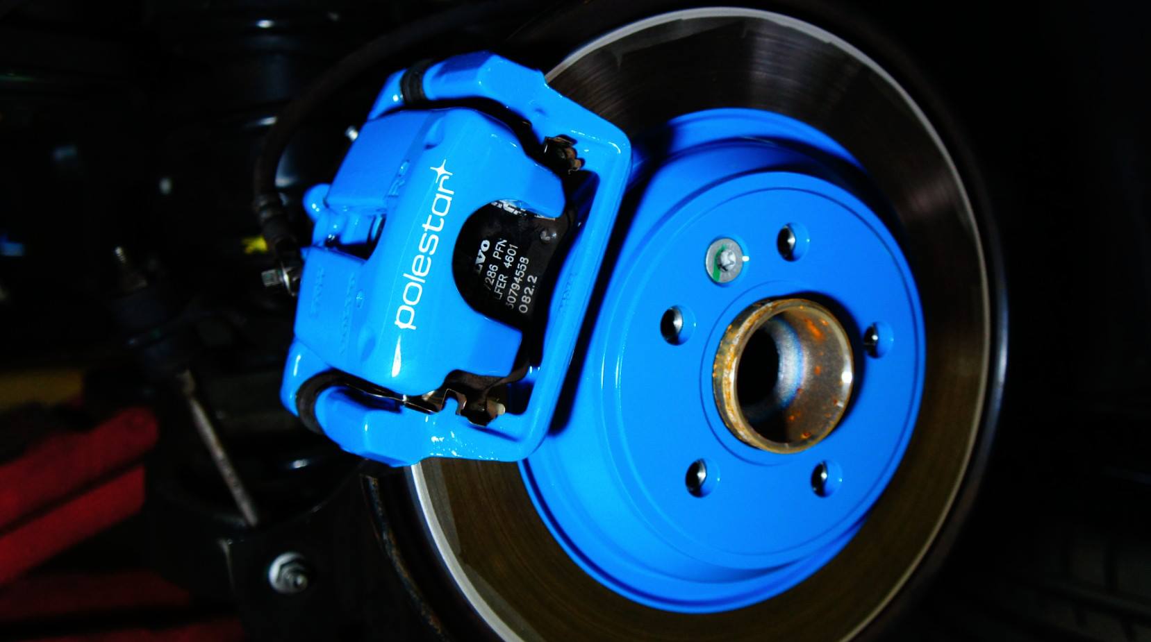 VOLVO S60 T4キャリパー塗装＆ローター塗装★COLORレーベルブルー キャリパー塗装ならキャリパーペイントジャパン