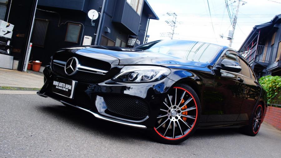 キャリパー塗装施工事例：ベンツCクラス　キャリパー塗装　COLOR:#030 Royal art pearl orange gold IMG35_1763_8psrFc_sub9.jpg