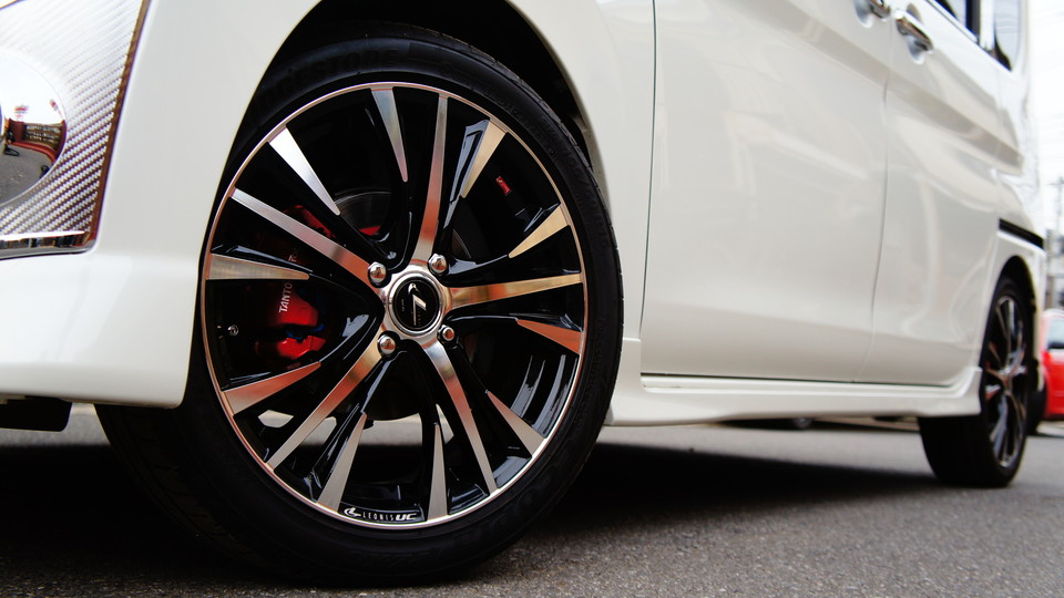 キャリパー塗装施工事例：タントカスタム純正キャリパー＆ローター・ドラム塗装　COLOR:	#001 Italian losso solid IMG65_968_WvT6r5_sub2.jpg