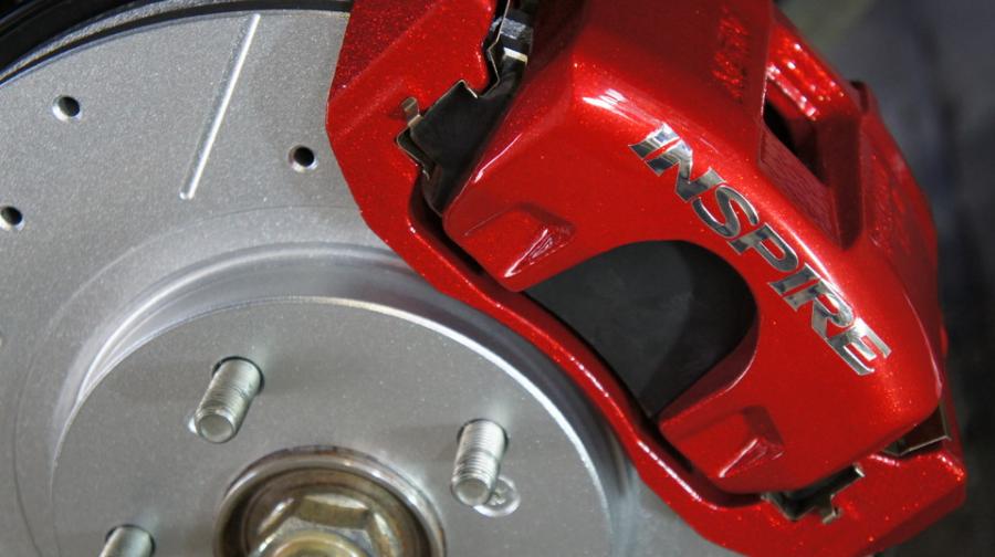 キャリパー塗装施工事例：ホンダインスパイア・キャリパー塗装＆ローター塗装　COLOR：#010 premiun rouge candy red　COLOR:#006 Diamonddust silver　ローター加工Type:SD IMG66_1365_gSywDi_sub1.jpg