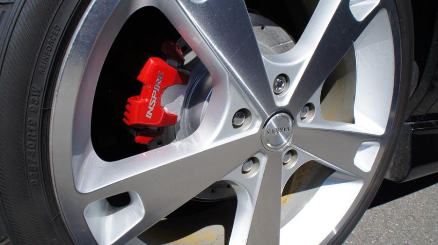 キャリパー塗装施工事例：ホンダインスパイア・キャリパー塗装＆ローター塗装　COLOR：#010 premiun rouge candy red　COLOR:#006 Diamonddust silver　ローター加工Type:SD IMG66_1365_gSywDi_sub3.jpg