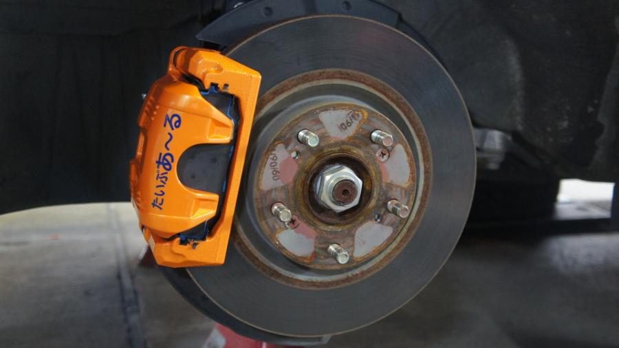 キャリパー塗装施工事例：シビックタイプR　キャリパー塗装　COLOR:#098 honey of pearl orange IMG66_1585_LclfAE_sub1.jpg