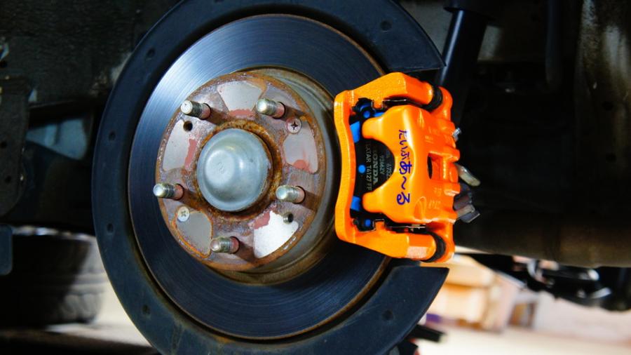 キャリパー塗装施工事例：シビックタイプR　キャリパー塗装　COLOR:#098 honey of pearl orange IMG66_1585_LclfAE_sub2.jpg