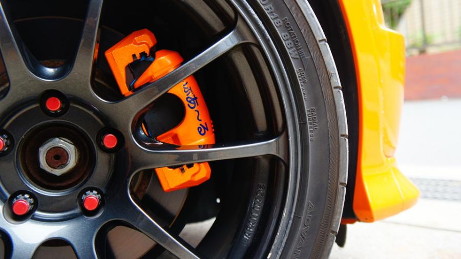 キャリパー塗装施工事例：シビックタイプR　キャリパー塗装　COLOR:#098 honey of pearl orange IMG66_1585_LclfAE_sub4.jpg