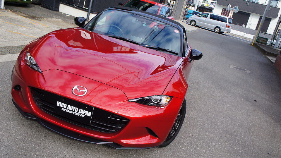 マツダ・ロードスター純正キャリパー塗装　COLOR：#030 royal art pearl orange gold