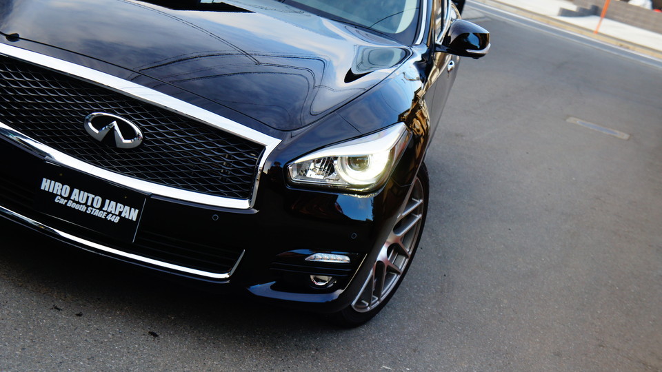 ニッサンフーガハイブリット純正キャリパー塗装　COLOR：#030 royal art pearl orange gold