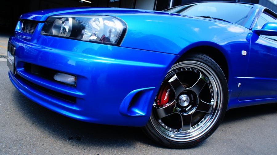 キャリパー塗装施工事例：ニッサン34スカイライン・キャリパー塗装　COLOR：#010 premiun rouge candy red IMG69_1356_YbXihh_sub3.jpg