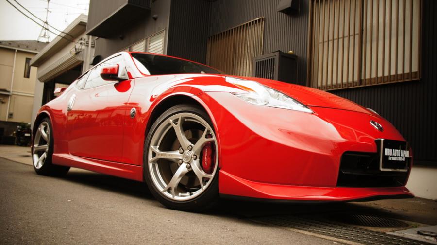 キャリパー塗装施工事例：ニッサンフェアレディーZ34　キャリパー塗装　COLOR：#010 premiun rouge candy red　ローター加工Type：S IMG69_1377_M0ipPs_sub3.jpg