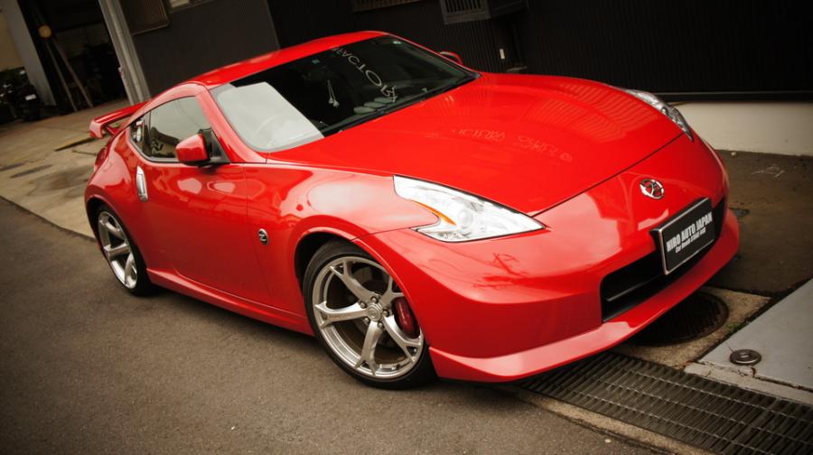 キャリパー塗装施工事例：ニッサンフェアレディーZ34　キャリパー塗装　COLOR：#010 premiun rouge candy red　ローター加工Type：S IMG69_1377_M0ipPs_sub5.jpg