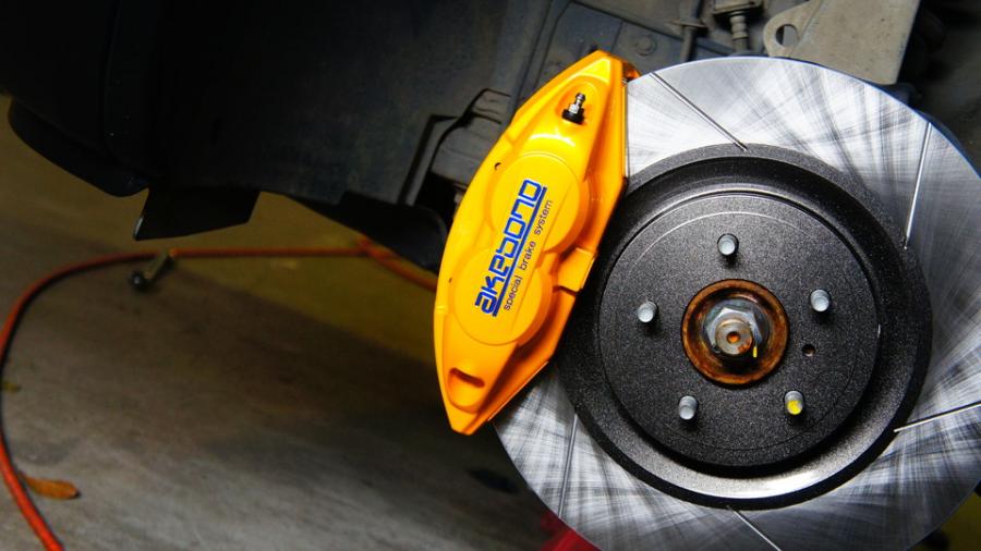 インフィニティEX35 キャリパー塗装＆ローター塗装 COLOR:#021