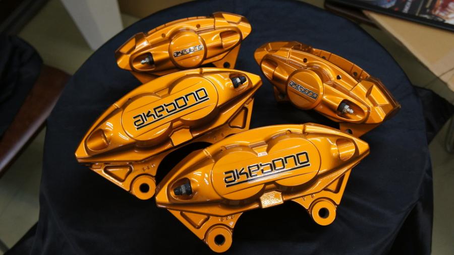 ニッサン akebonoキャリパー塗装　COLOR:#030 Royal art pearl orange gold