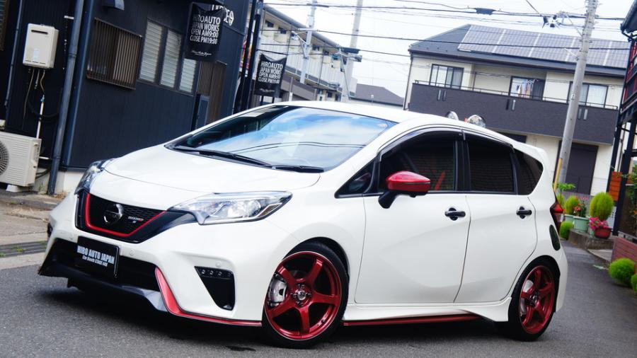 キャリパー塗装施工事例：日産ノートNISMO S　キャリパー塗装・ドラム塗装COLOR:#007 Premium whitepearl IMG69_2027_1E5yQK_sub8.jpg