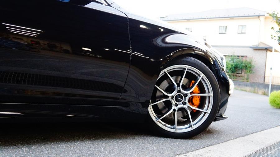 キャリパー塗装施工事例：ニッサンスカイラインV37　キャリパー塗装COLOR:#030 Royal art pearl orange gold IMG69_2213_LNw39l_sub8.jpg