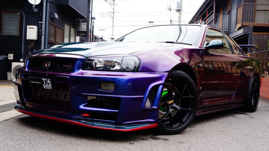 ニッサンGT-R　ローター塗装COLOR:#1113 Monster green