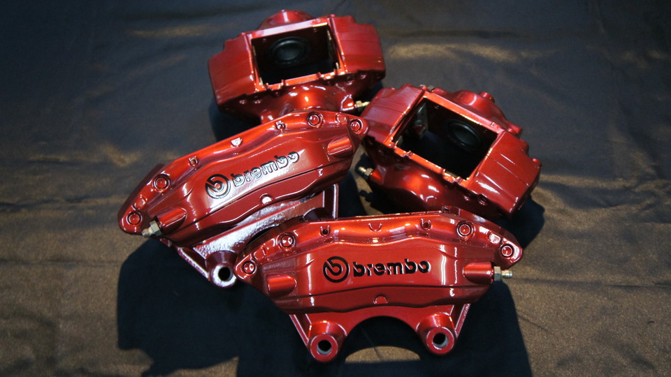 ニッサンＧＴ-Ｒ純正キャリパー塗装　カラー：オリジナルレッド