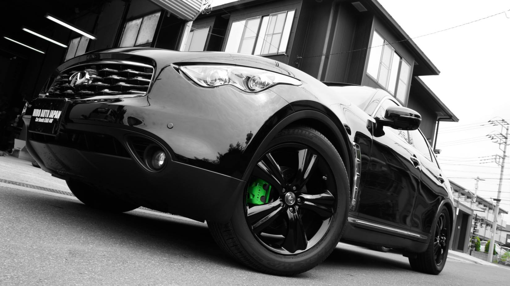 キャリパー塗装施工事例：INFINITI FX35キャリパー塗装+LOGO＆ローター加工★COLOR:MONSTER GREEN&ローター加工Type：C6S8D IMG69_819_ZulwWp_sub5.jpg