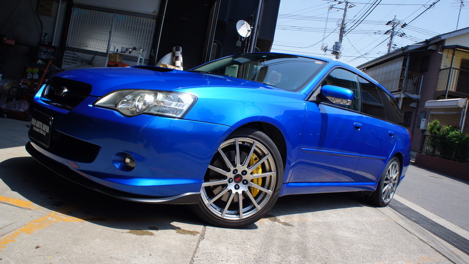 キャリパー塗装施工事例：スバルレガシィ ブレンボキャリパー塗装　COLOR:#002 giallo modena IMG70_1019_8KVrAv_sub2.jpg