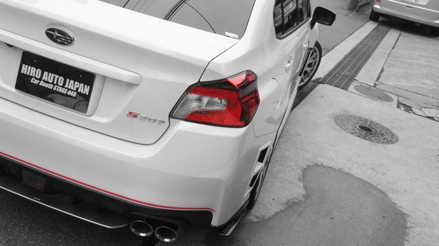 キャリパー塗装施工事例：スバルインプレッサＳ207STI　キャリパー塗装＆ローター塗装　ＣＯＬＯＲ：#1111 Charm gross candy blue＆ゴールド系＆ルーフカーボンラッピング IMG70_1434_HTSZqi_sub11.jpg