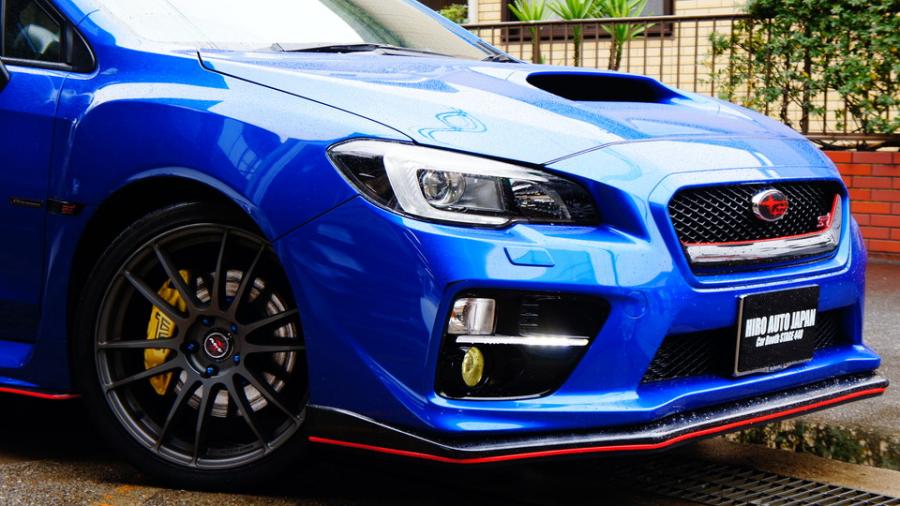 スバルWRX　キャリパー塗装　COLOR:#020 hawaiian passion yellow